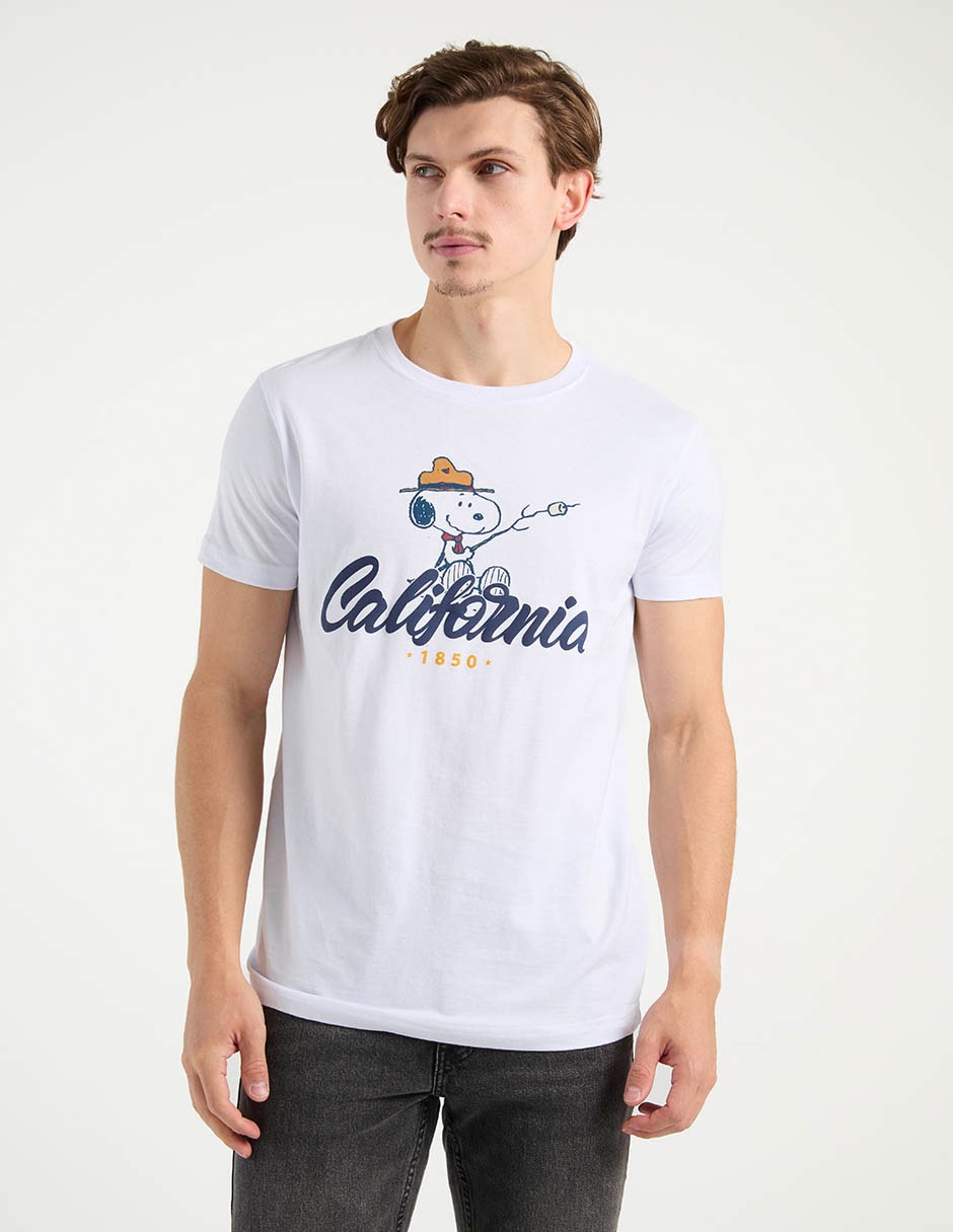 Playera Mossimo Snoopy cuello redondo para hombre
