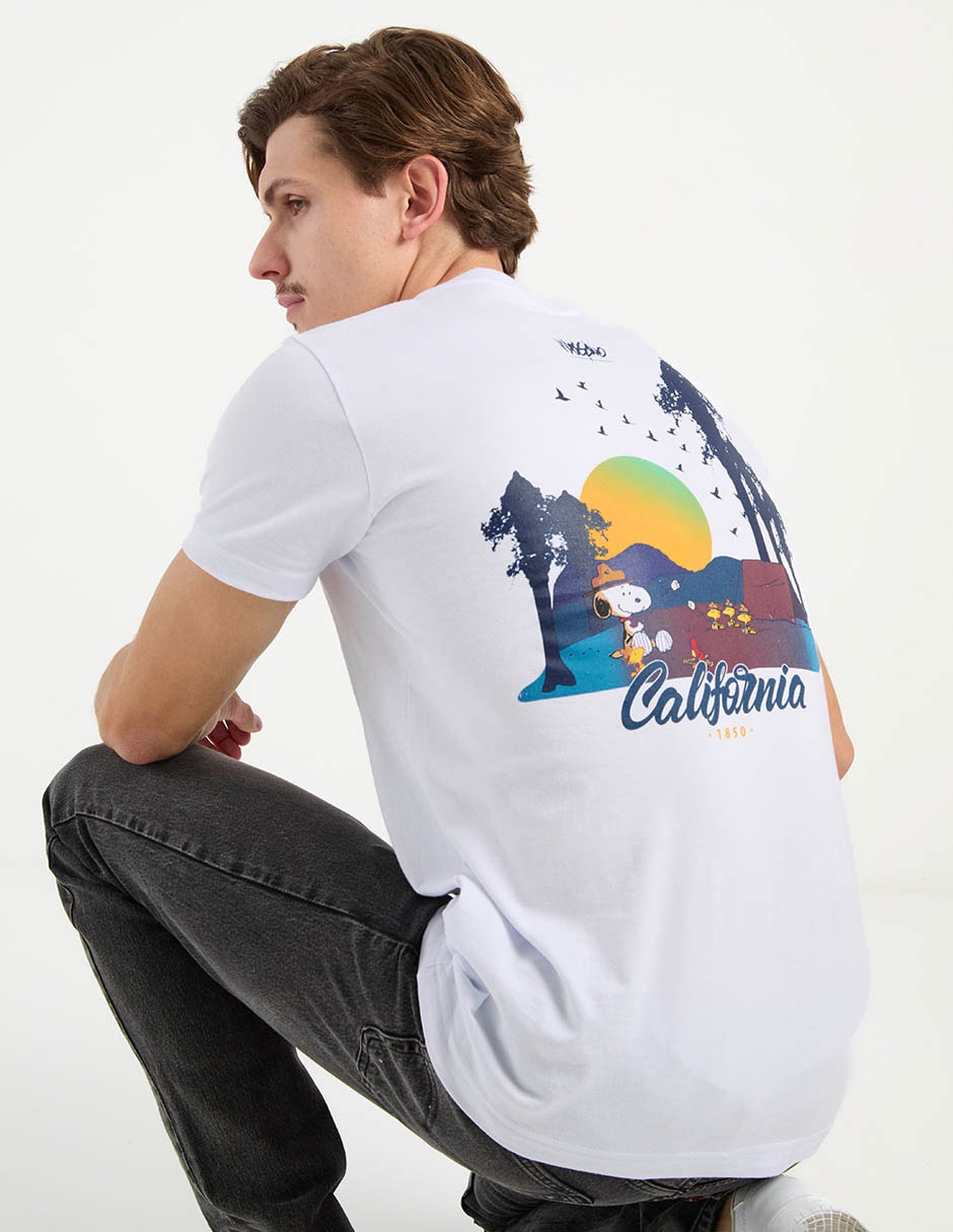 Playera Mossimo Snoopy cuello redondo para hombre