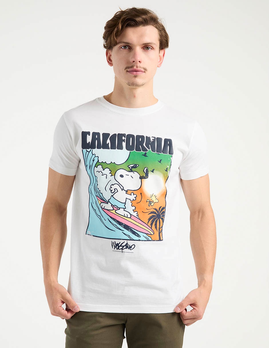 Playera Mossimo Snoopy cuello redondo para hombre