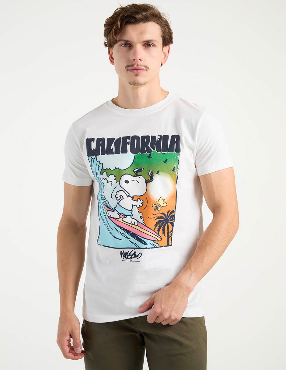 Playera Mossimo Snoopy cuello redondo para hombre