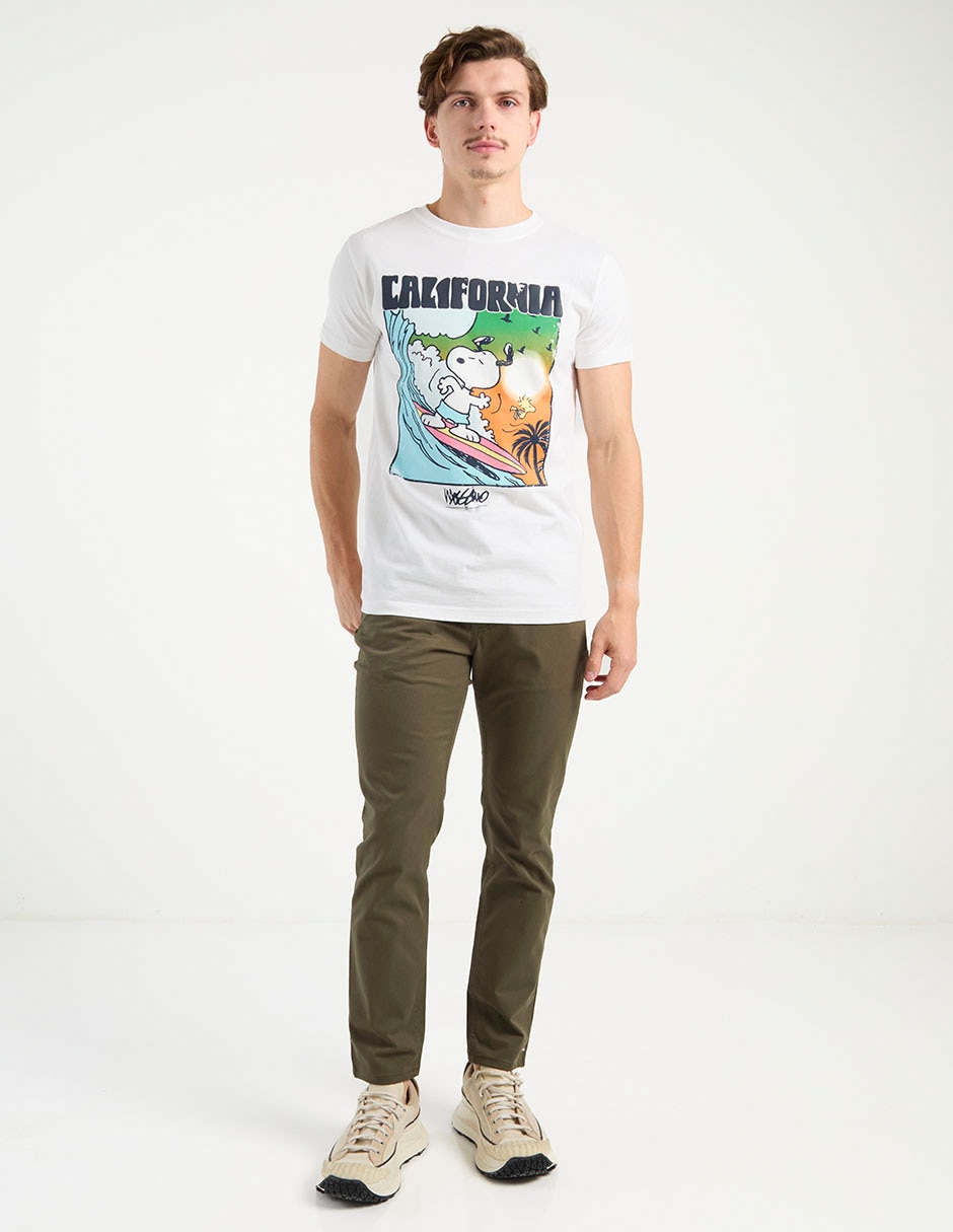 Playera Mossimo Snoopy cuello redondo para hombre