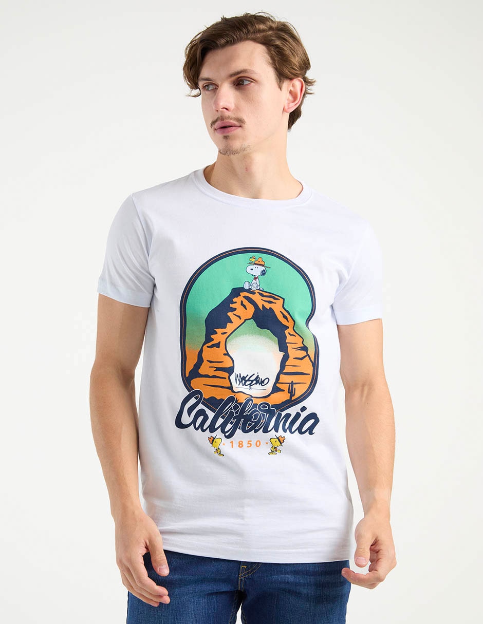 Playera Mossimo Snoopy cuello redondo para hombre