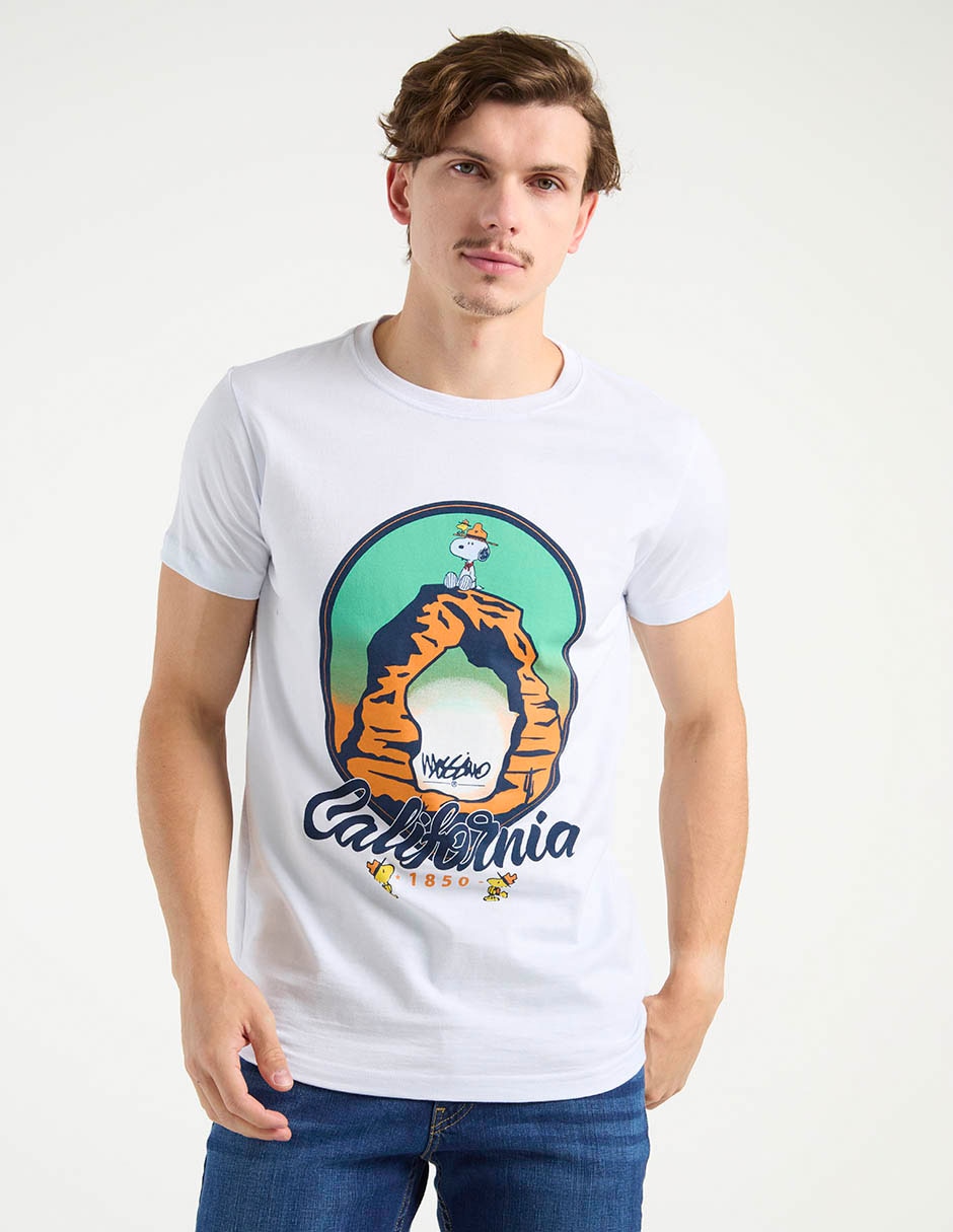 Playera Mossimo Snoopy cuello redondo para hombre