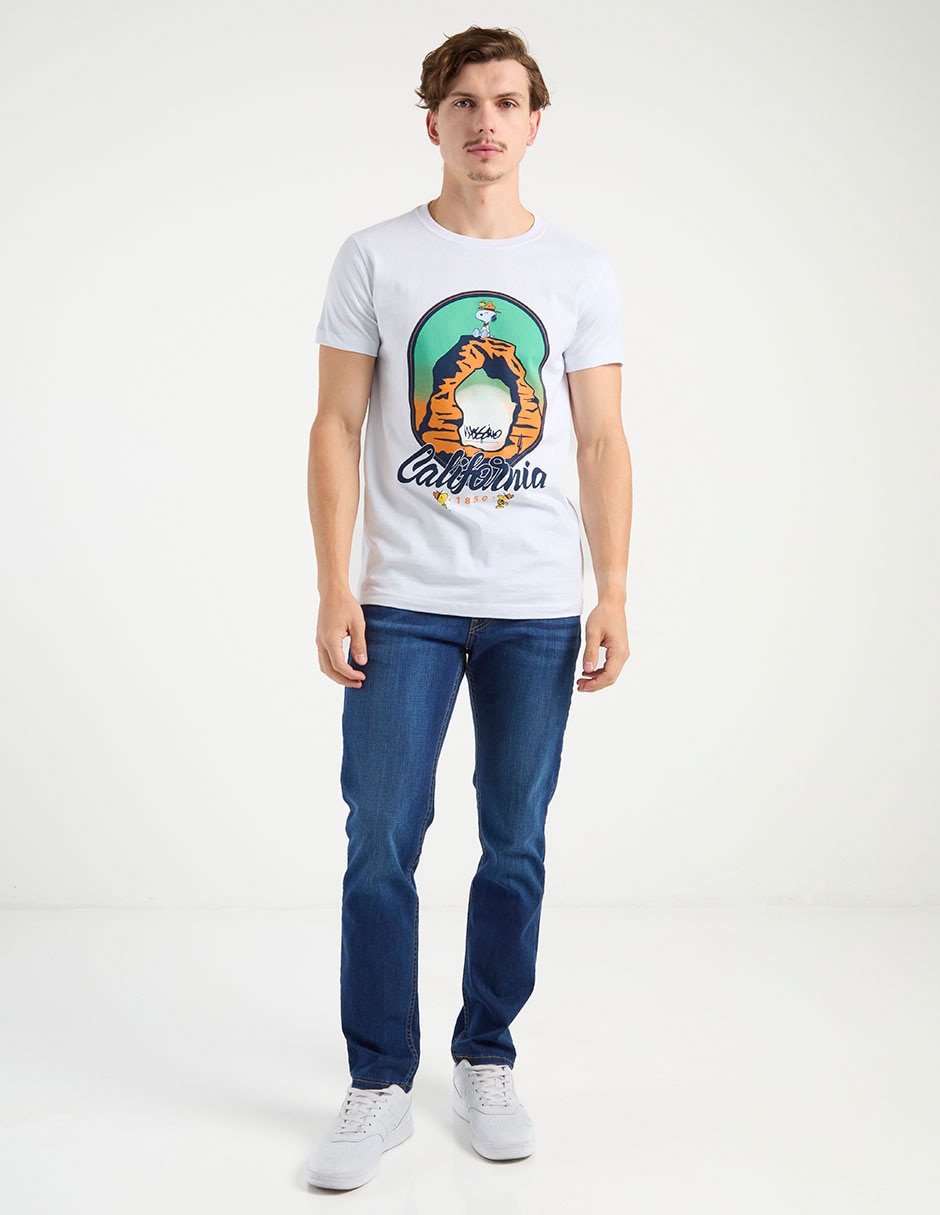 Playera Mossimo Snoopy cuello redondo para hombre
