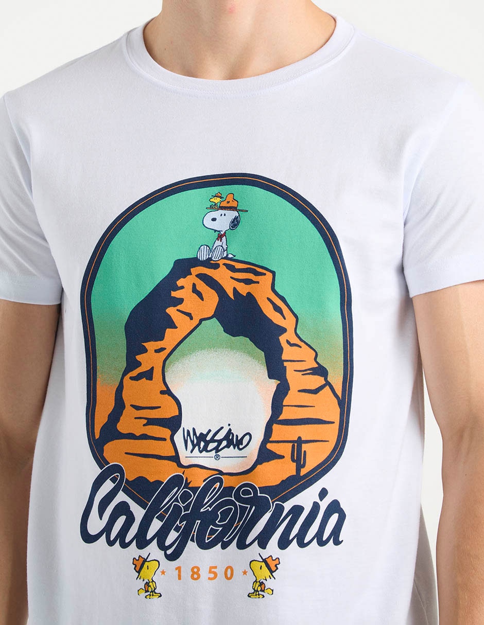 Playera Mossimo Snoopy cuello redondo para hombre