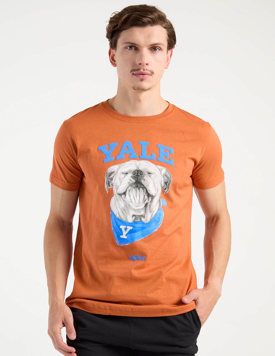 Playera Mossimo Yale University cuello redondo para hombre