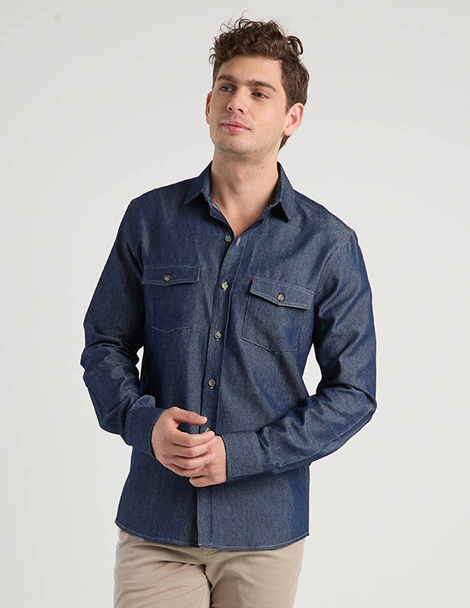 Camisa casual Mossimo manga larga para hombre