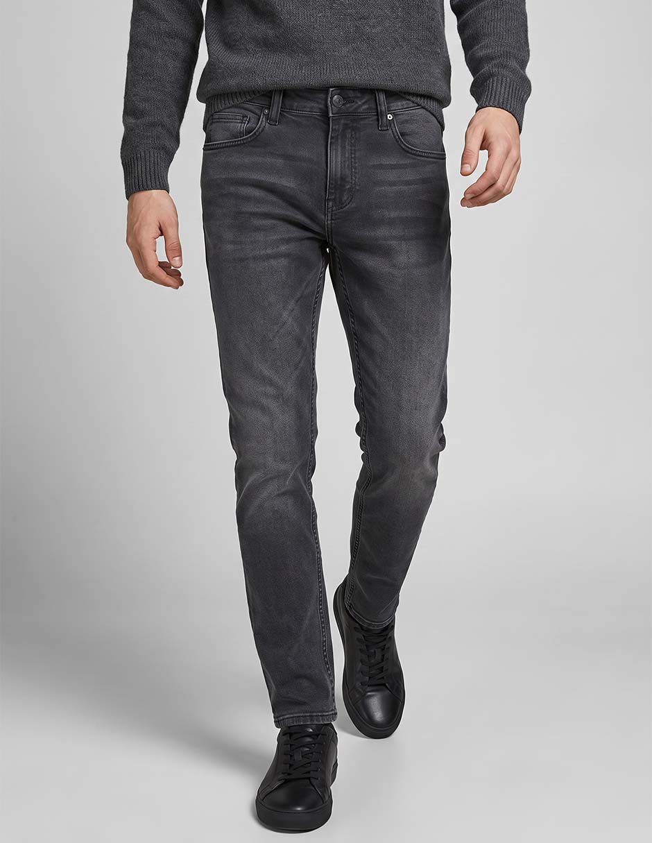 Jeans skinny lavado obscuro para hombre