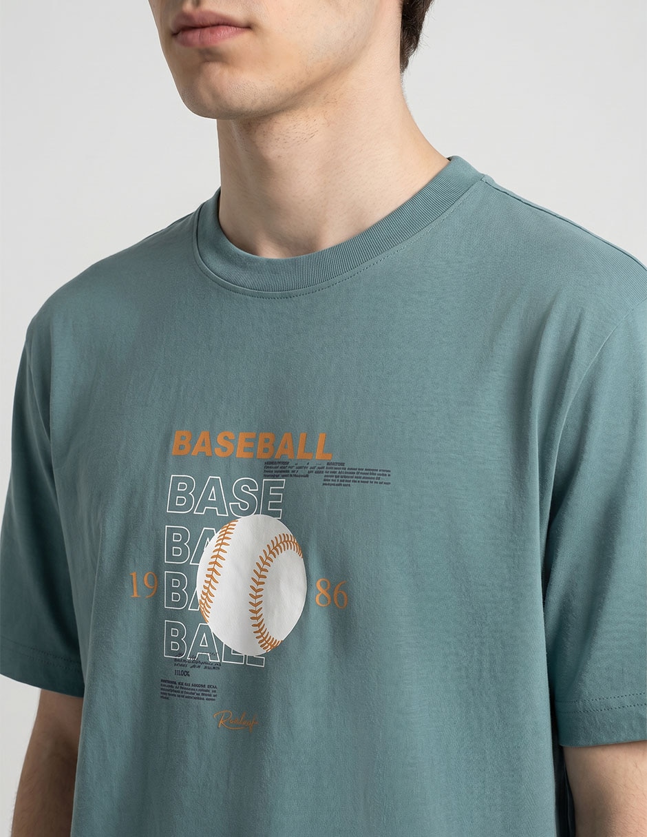 Playera cuello redondo para hombre