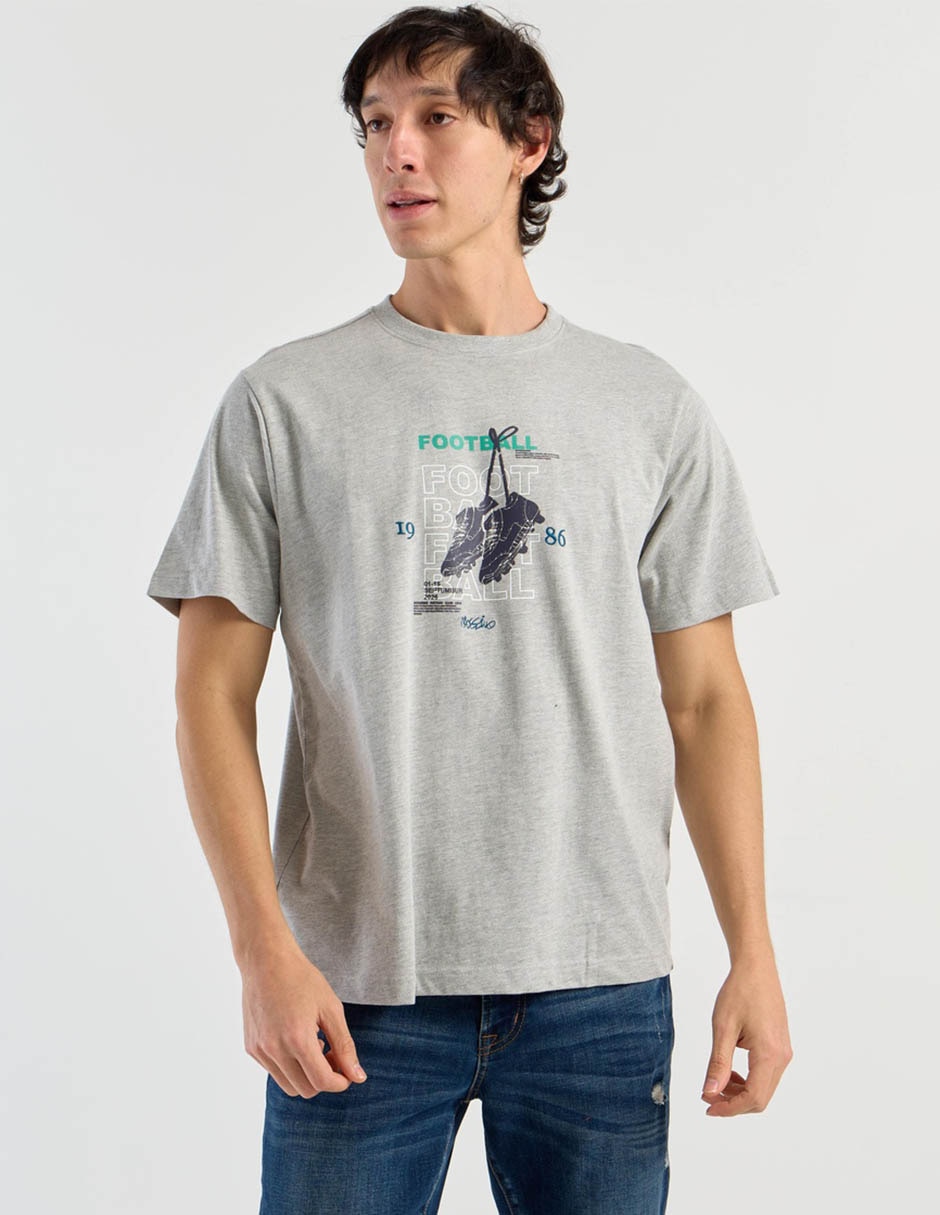Playera cuello redondo para hombre