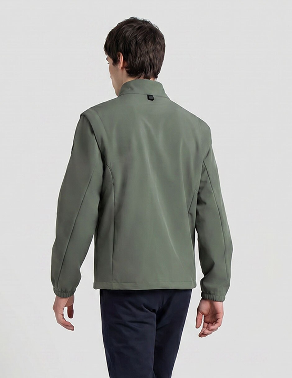 Chamarra casual con bolsillos para hombre 2