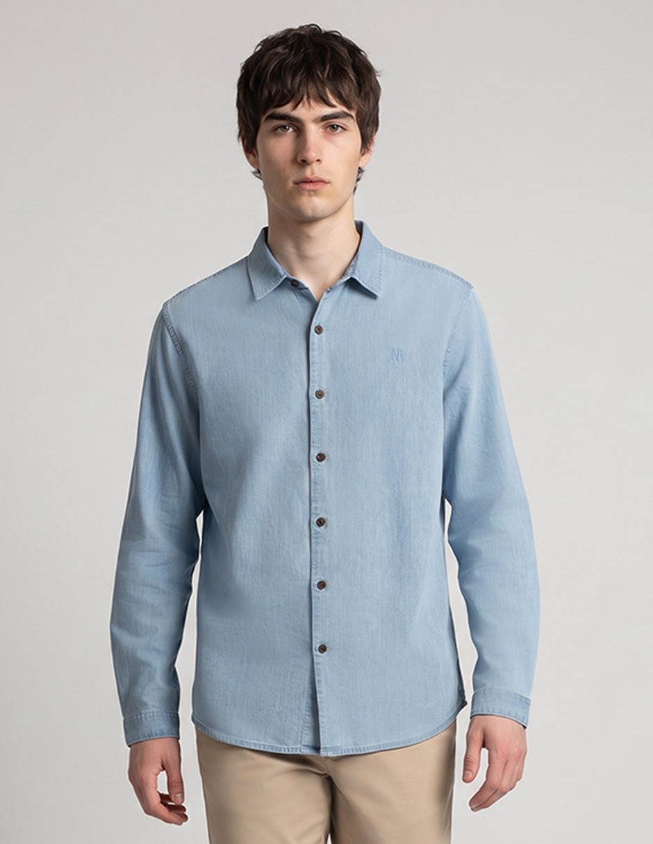 Camisa casual Mossimo manga larga para hombre