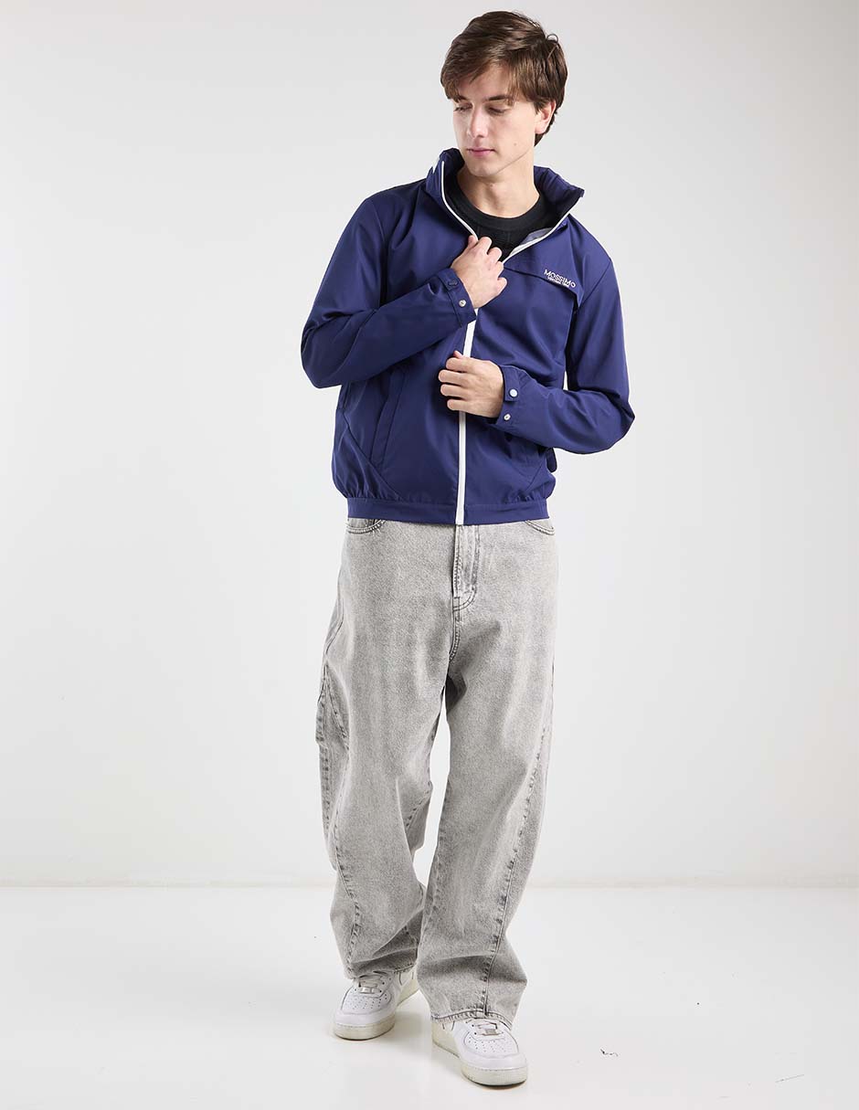 Chamarra casual capucha desmontable para hombre 5
