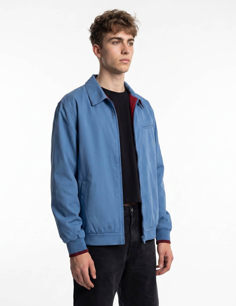 Chamarra casual con bolsillos para hombre Chamarra casual con bolsillos para hombre