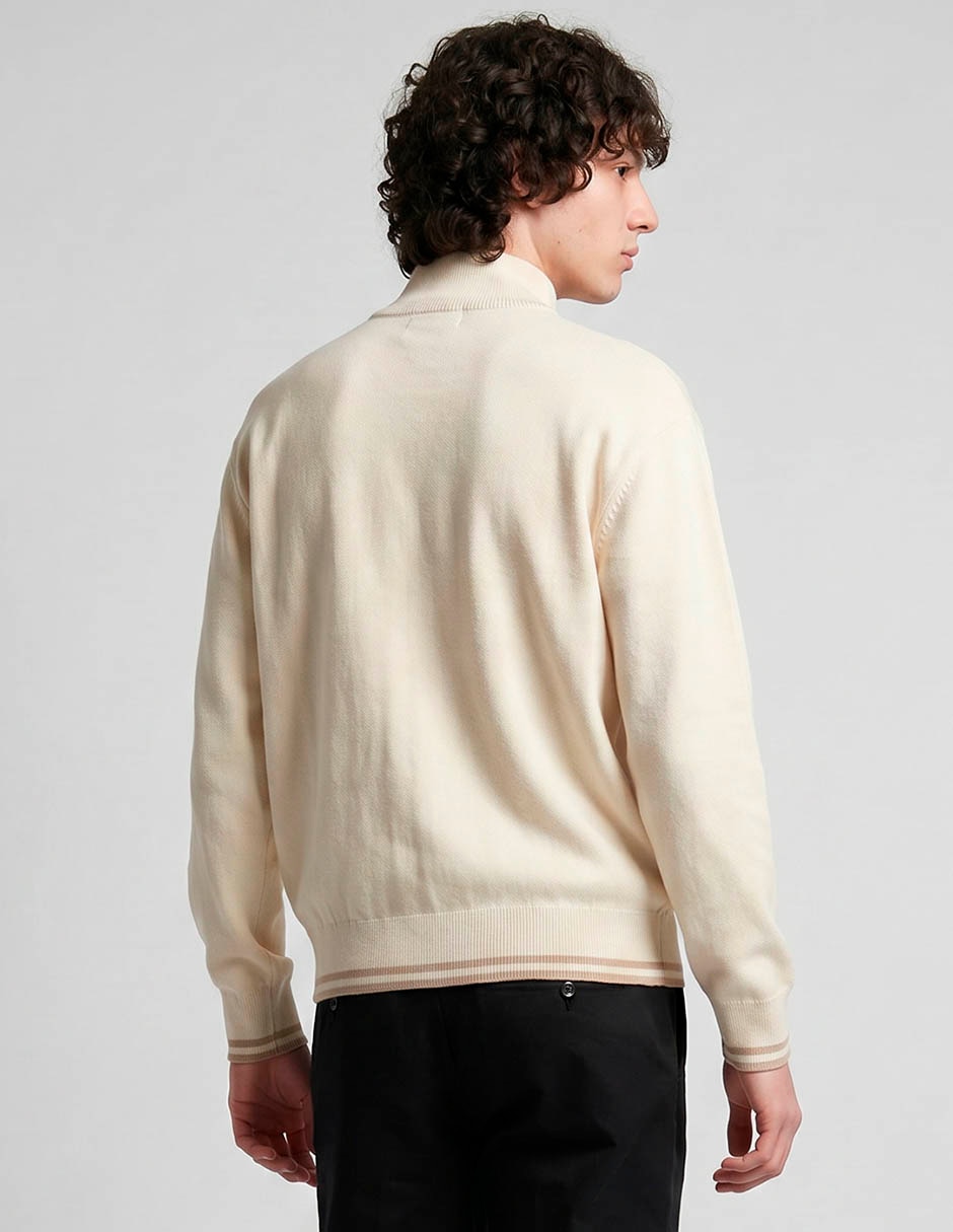 Suéter cuello con cierre para hombre 2