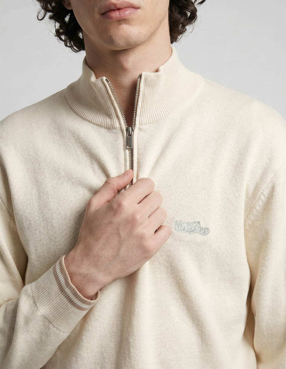 Suéter cuello con cierre para hombre 3