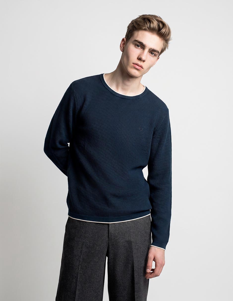 Suéter cuello redondo para hombre