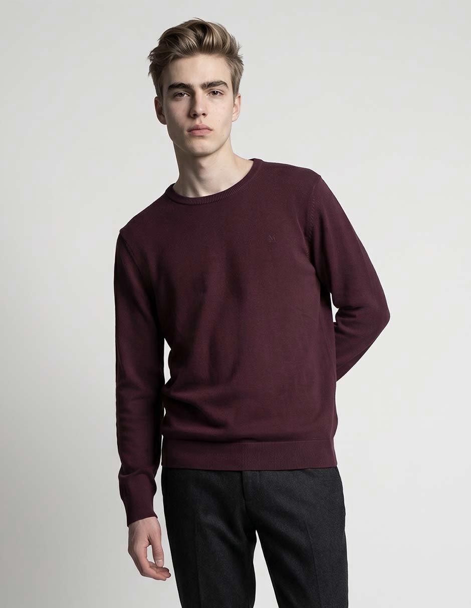 Suéter cuello redondo para hombre