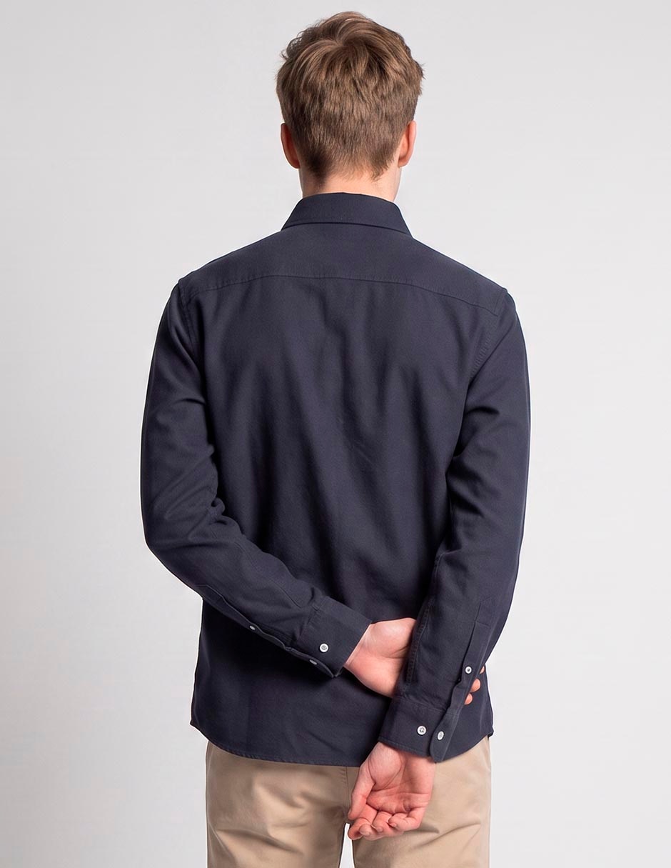 Camisa casual manga larga para hombre 2