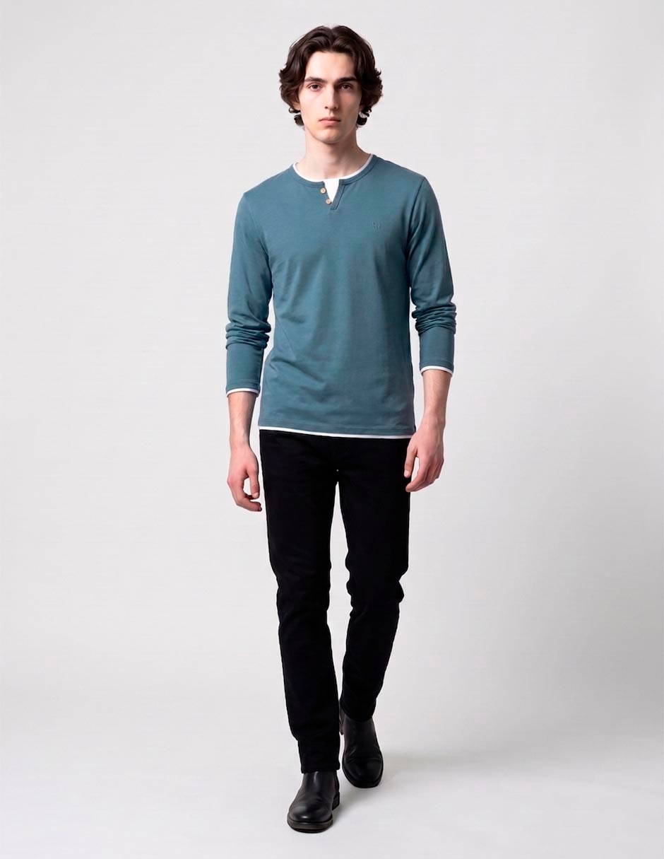 Playera cuello redondo para hombre
