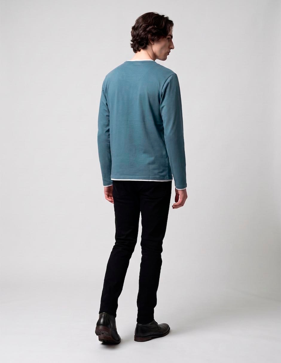 Playera cuello redondo para hombre 2