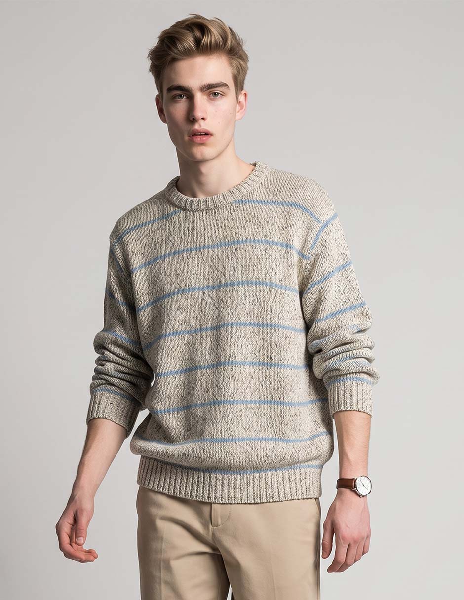 Suéter cuello redondo para hombre