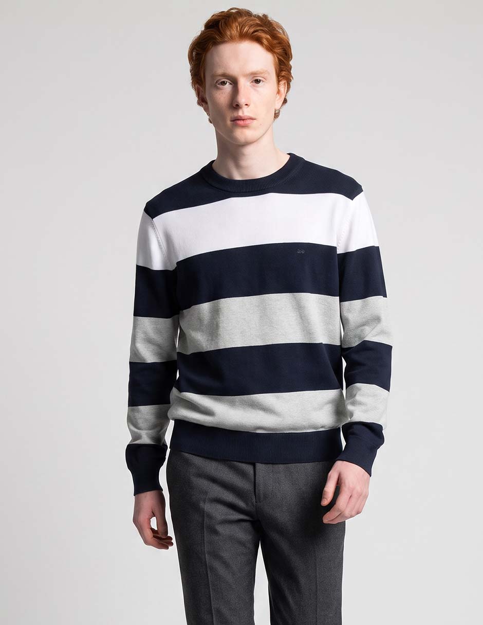 Suéter cuello redondo para hombre