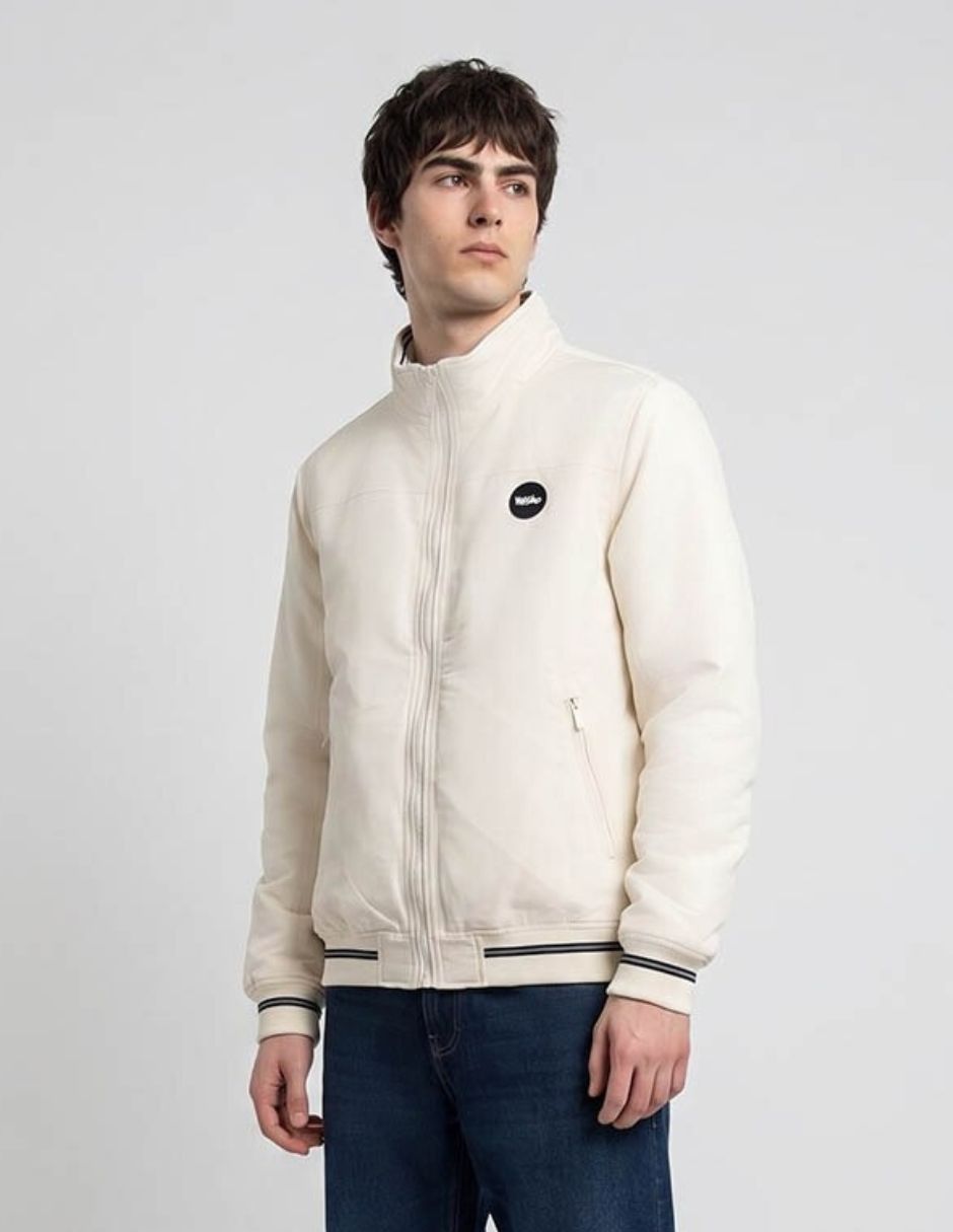 Chamarra bomber con bolsillos para hombre