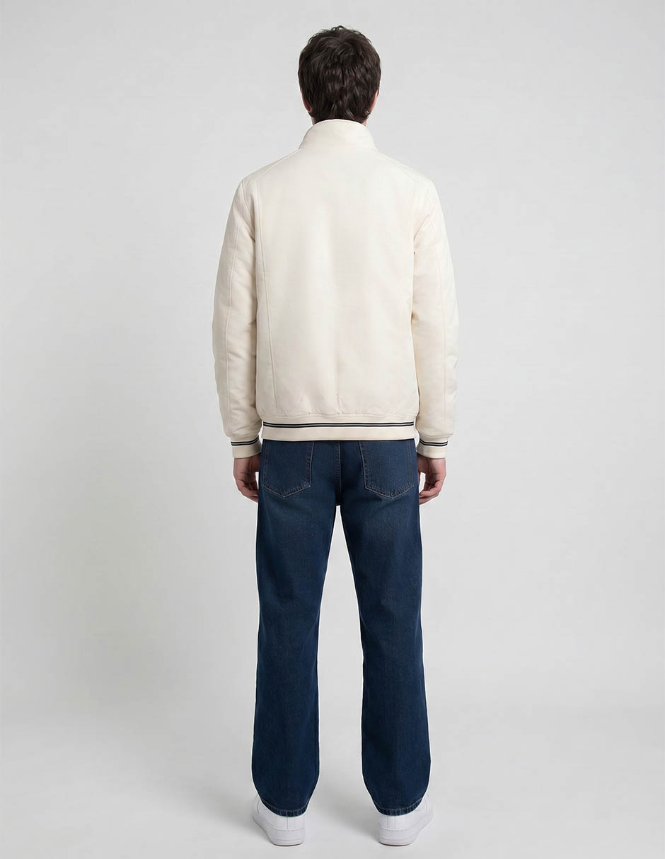 Chamarra bomber con bolsillos para hombre 2