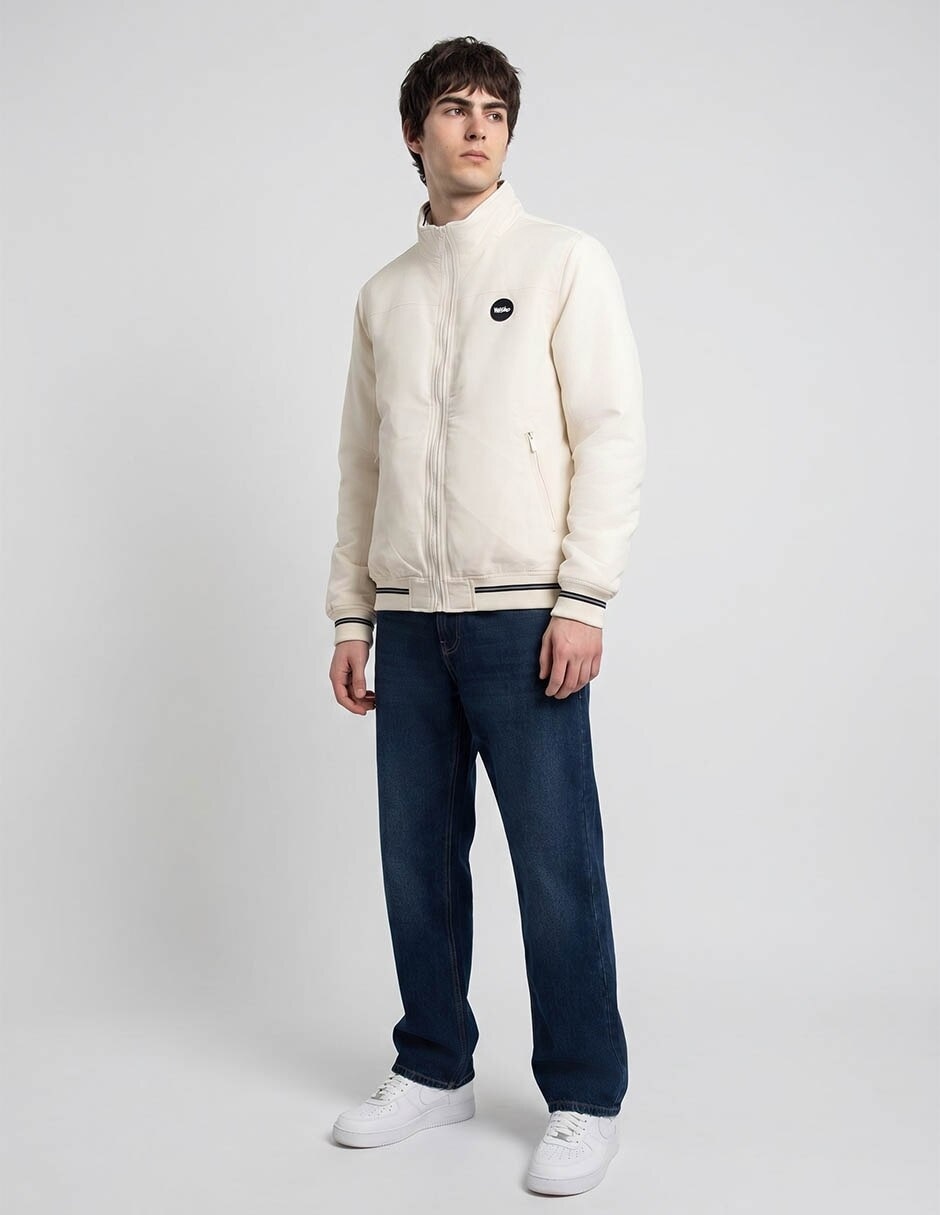 Chamarra bomber con bolsillos para hombre 4