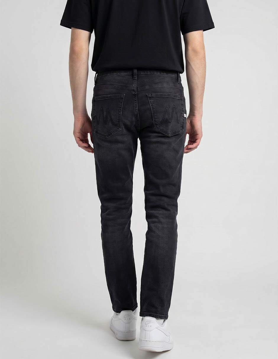 Jeans slim deslavado para hombre 2