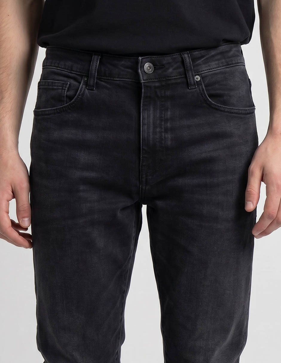 Jeans slim deslavado para hombre 3