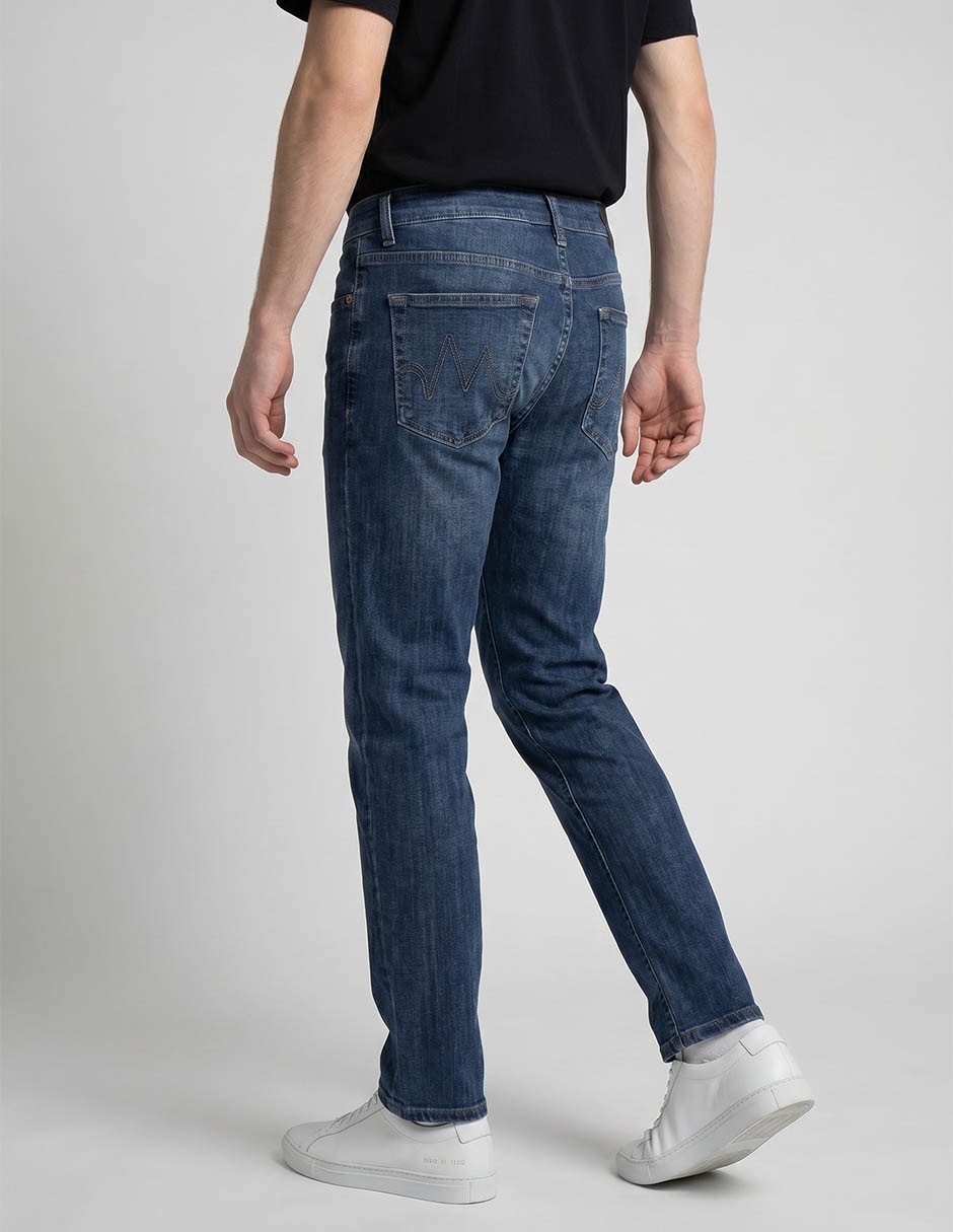 Jeans slim deslavado para hombre 2