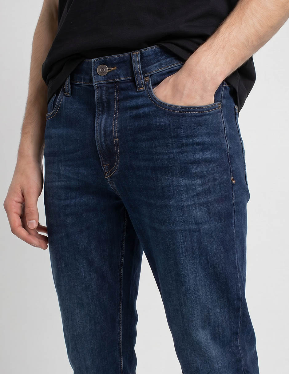 Jeans recto Mossimo deslavado para hombre