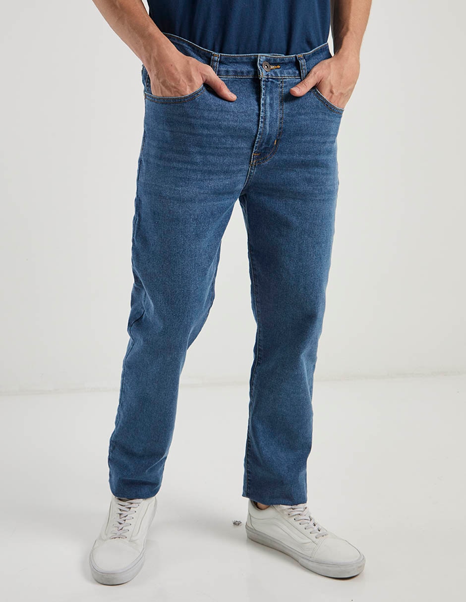 Jeans straihgt lavado claro para hombre Jeans straihgt lavado claro para hombre