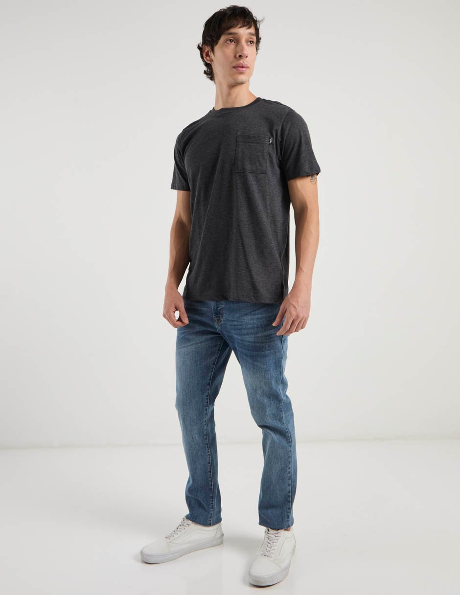 Jeans slim Mossimo lavado whisker para hombre