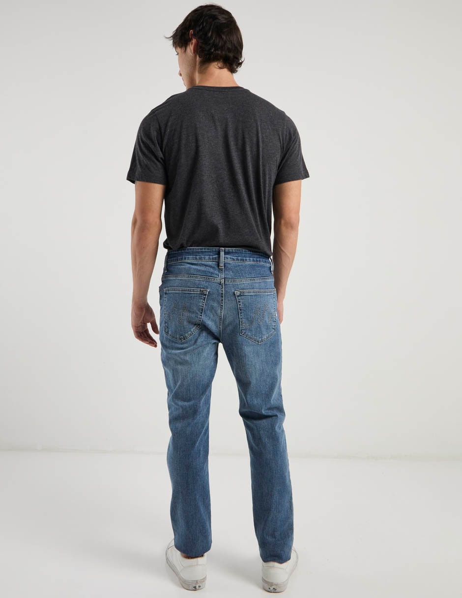Jeans slim Mossimo lavado whisker para hombre