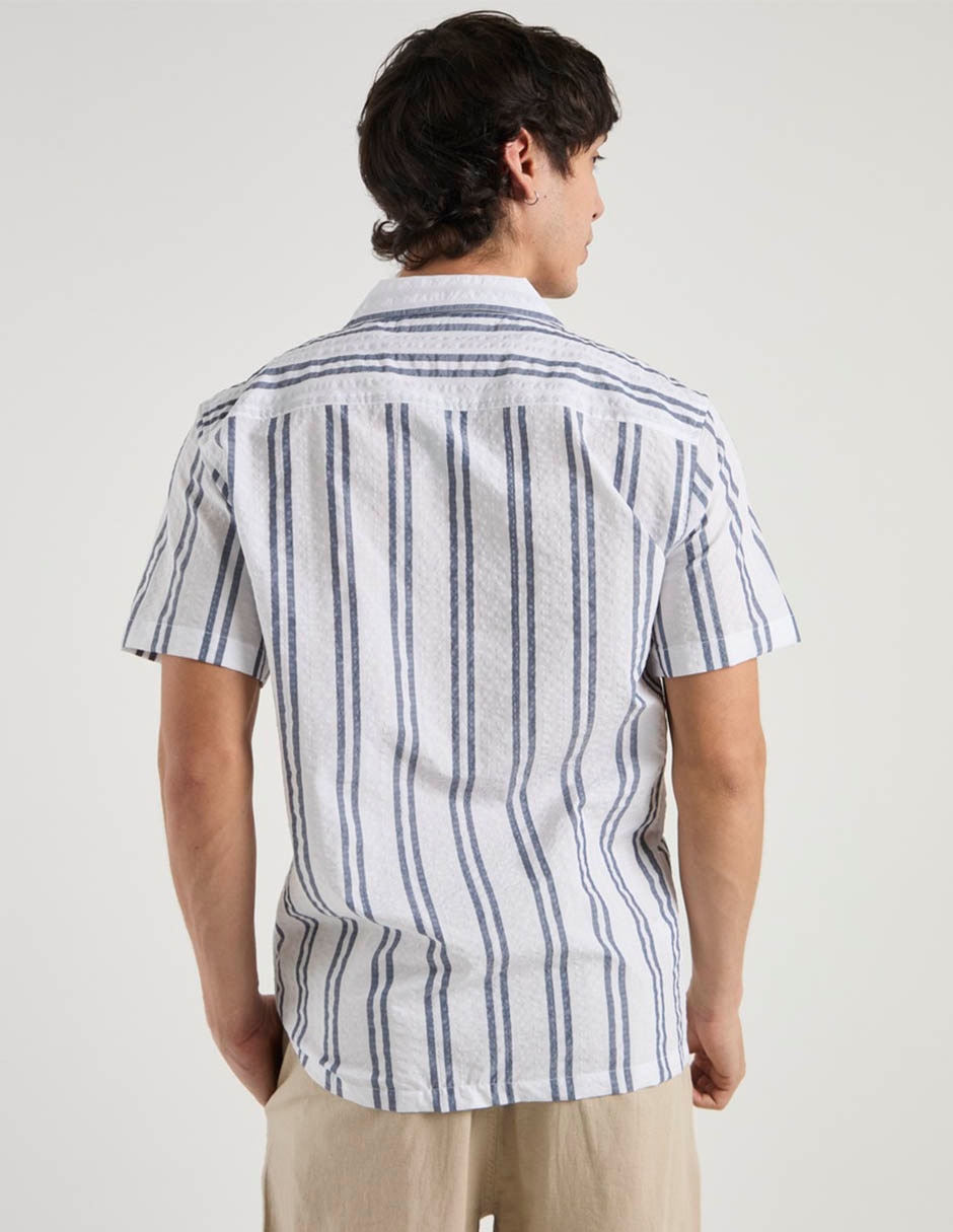 Camisa casual manga corta para hombre 5