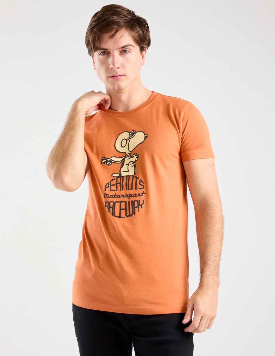 Playera Peanuts cuello redondo para hombre
