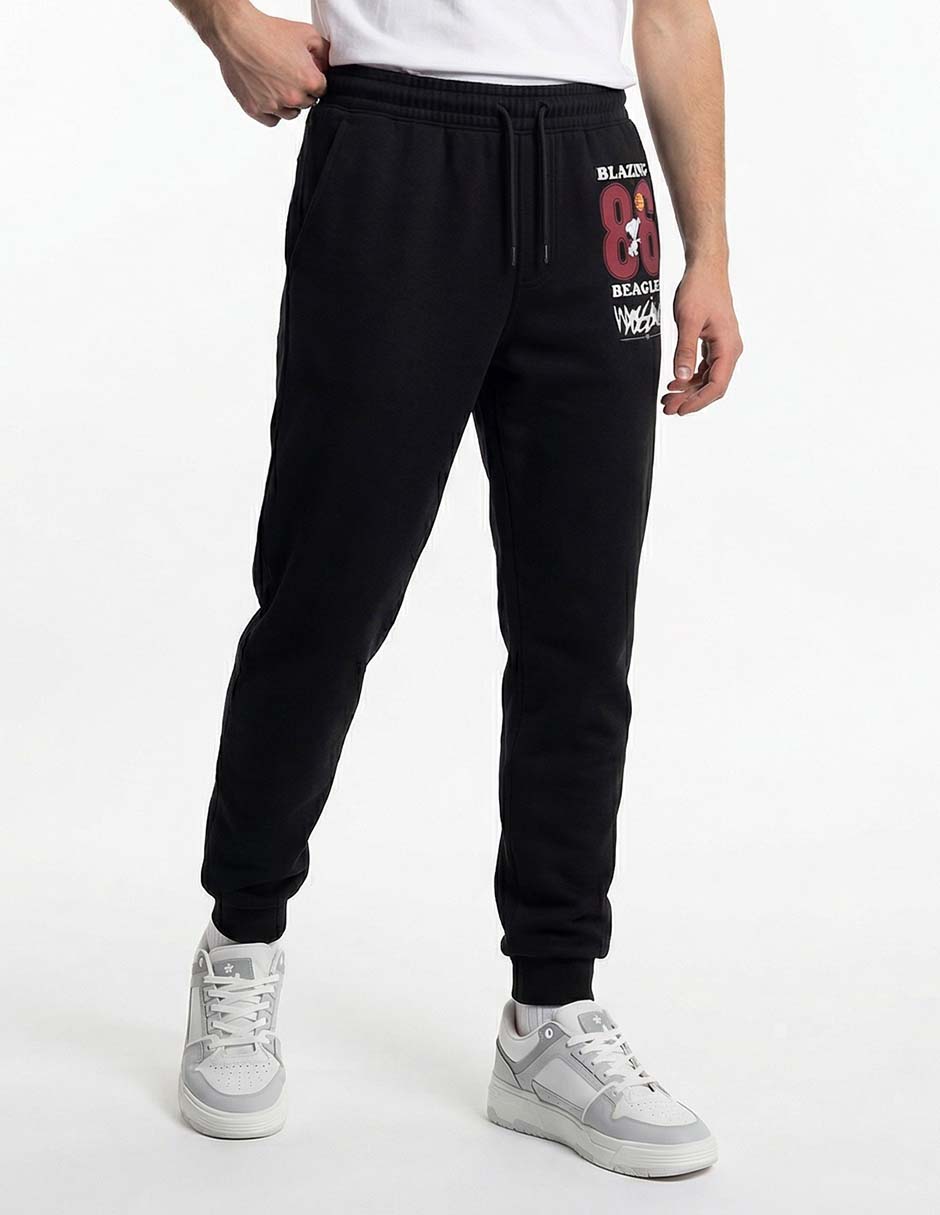 Jogger slim estampado gráfico con bolsillos para hombre Jogger slim estampado gráfico con bolsillos para hombre