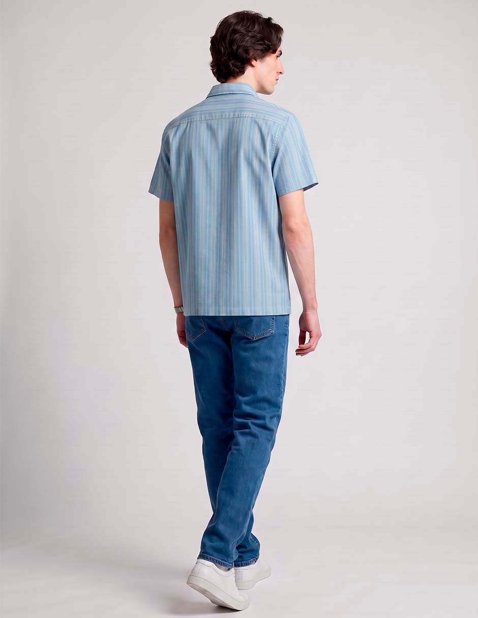 Camisa casual de algodón manga corta para hombre 4