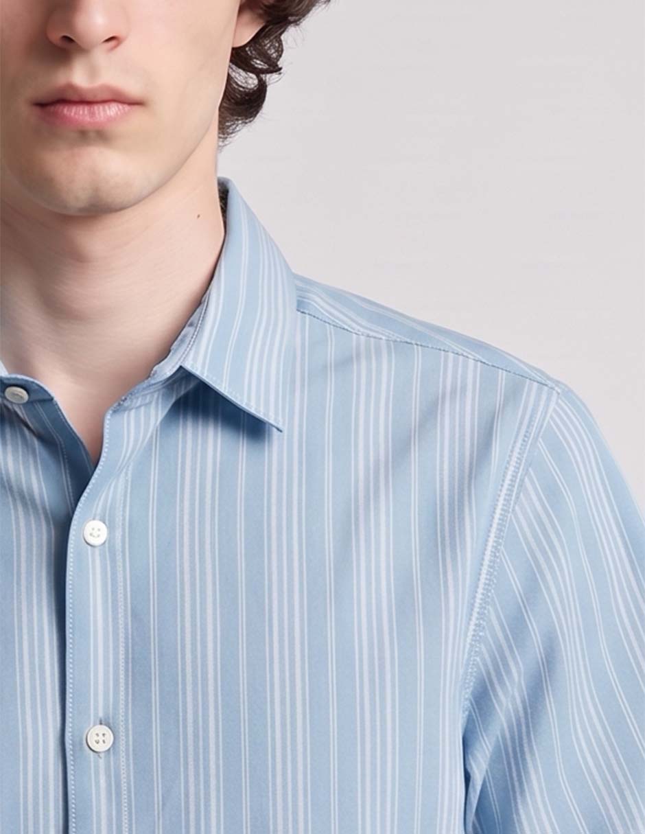 Camisa casual de algodón manga corta para hombre 2
