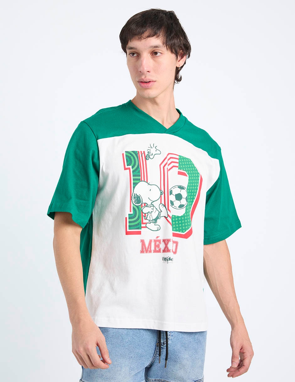 Playera cuello V para hombre