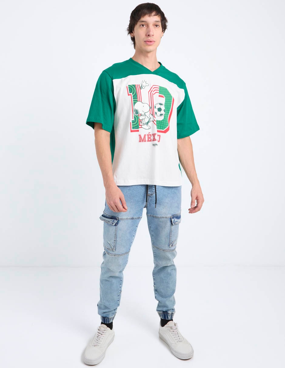 Playera cuello V para hombre