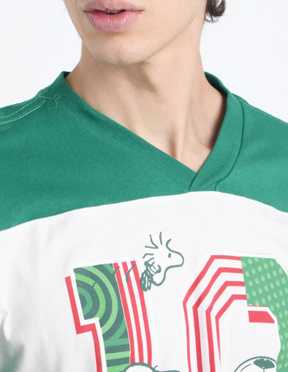 Playera cuello V para hombre