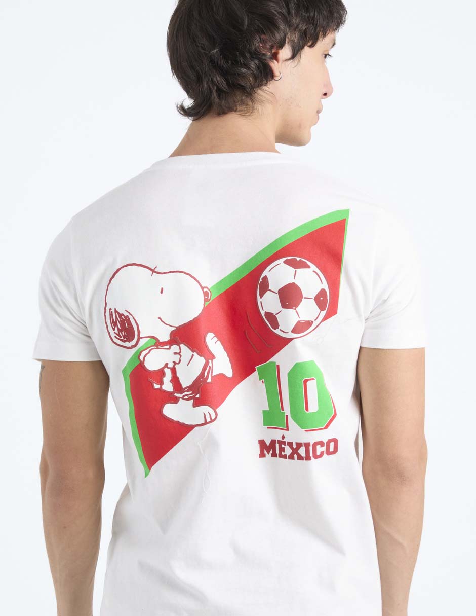 Playera Peanuts cuello redondo para hombre