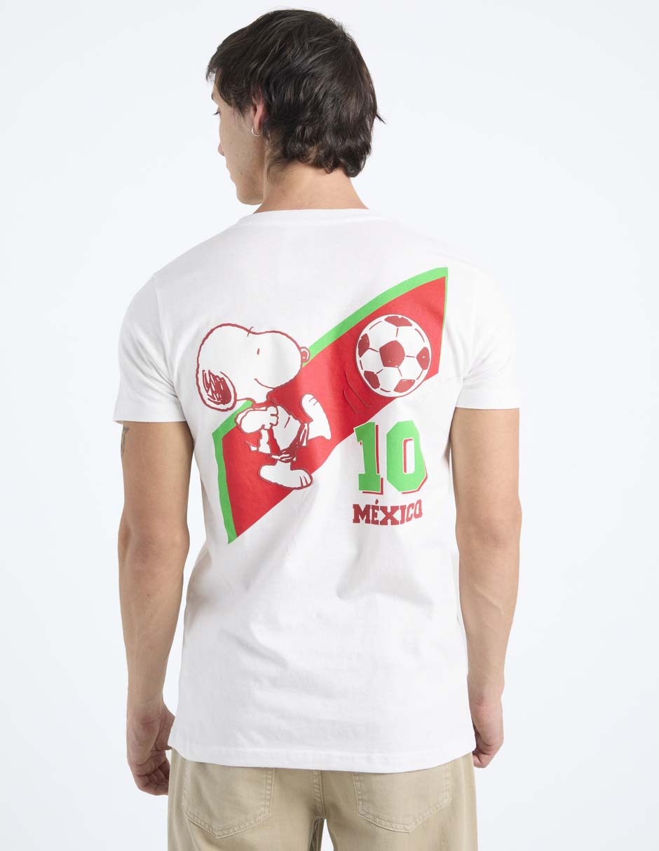 Playera Peanuts cuello redondo para hombre