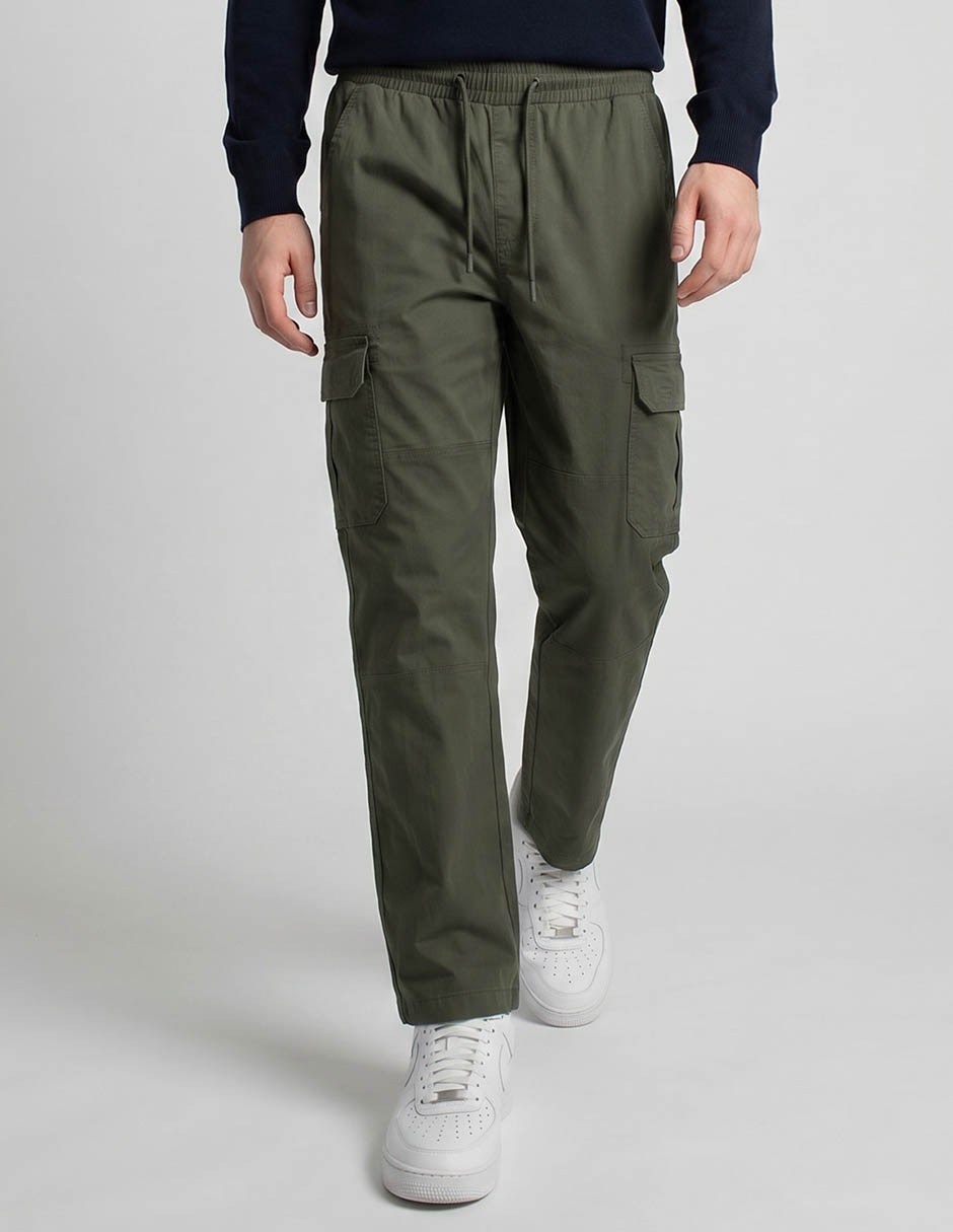 Pantalón casual cargo recto para hombre Pantalón casual cargo recto para hombre