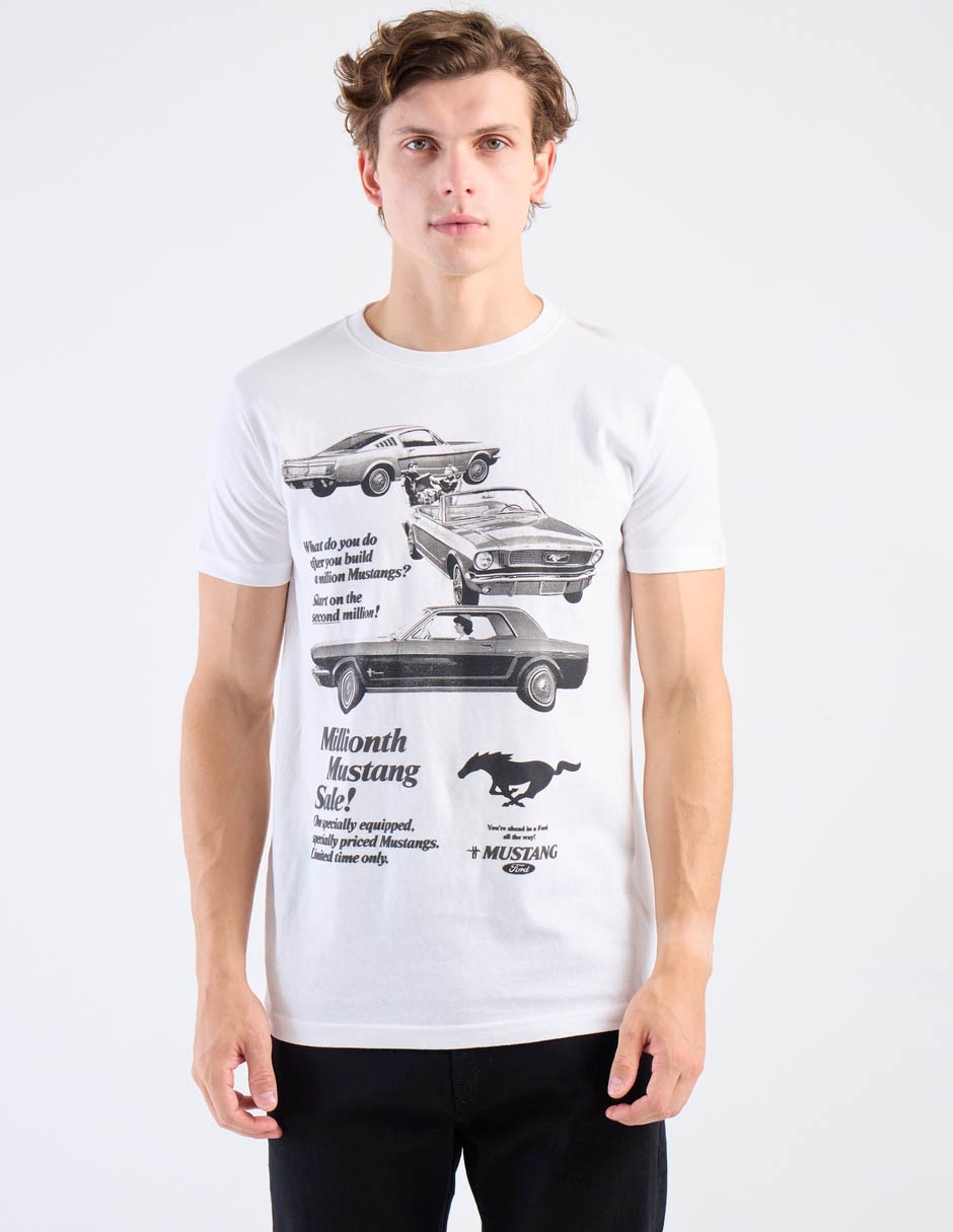 Playera Mossimo Mustang cuello redondo para hombre
