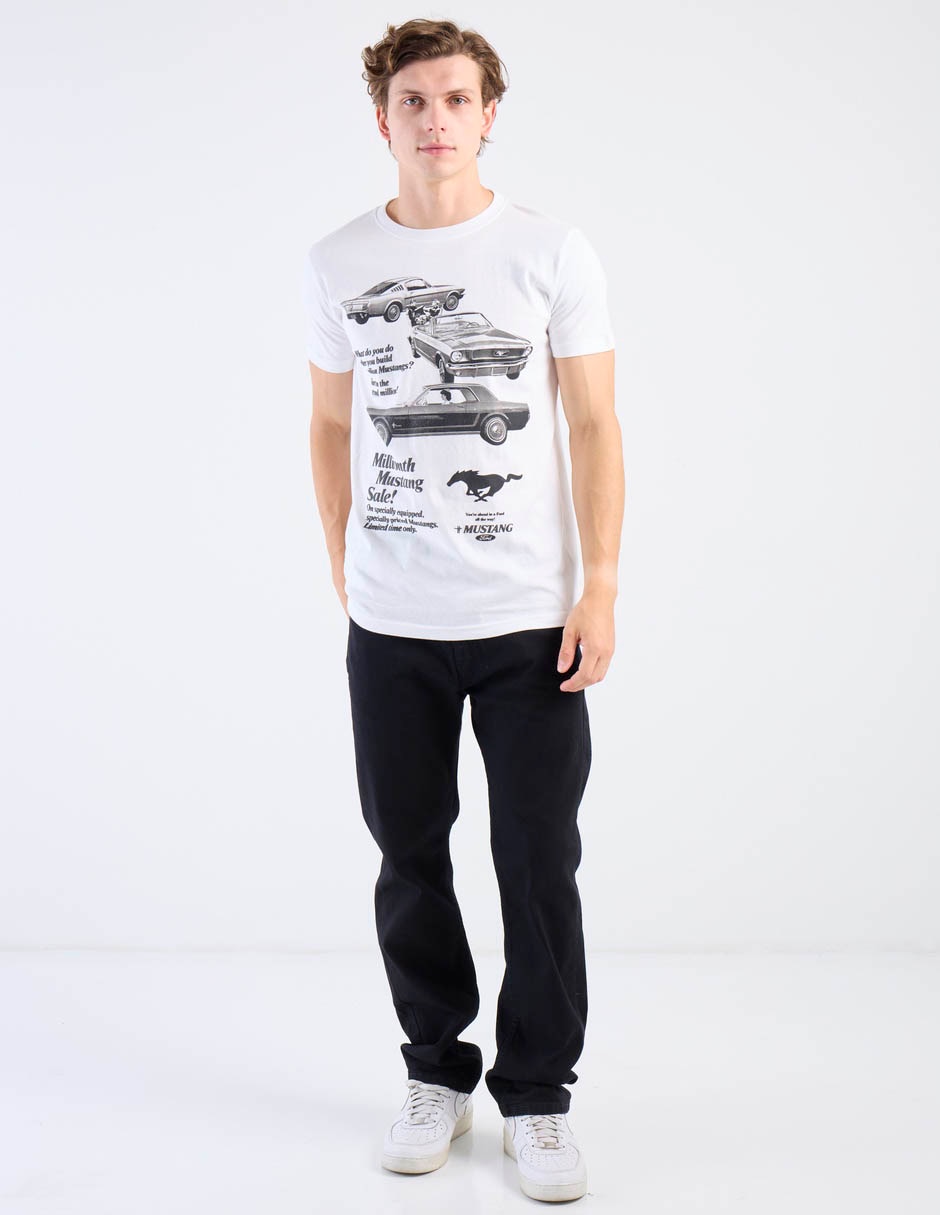 Playera Mossimo Mustang cuello redondo para hombre